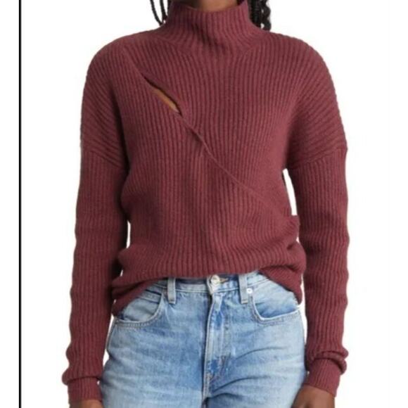 Open edit mock neck sweater - Picture 1 of 9